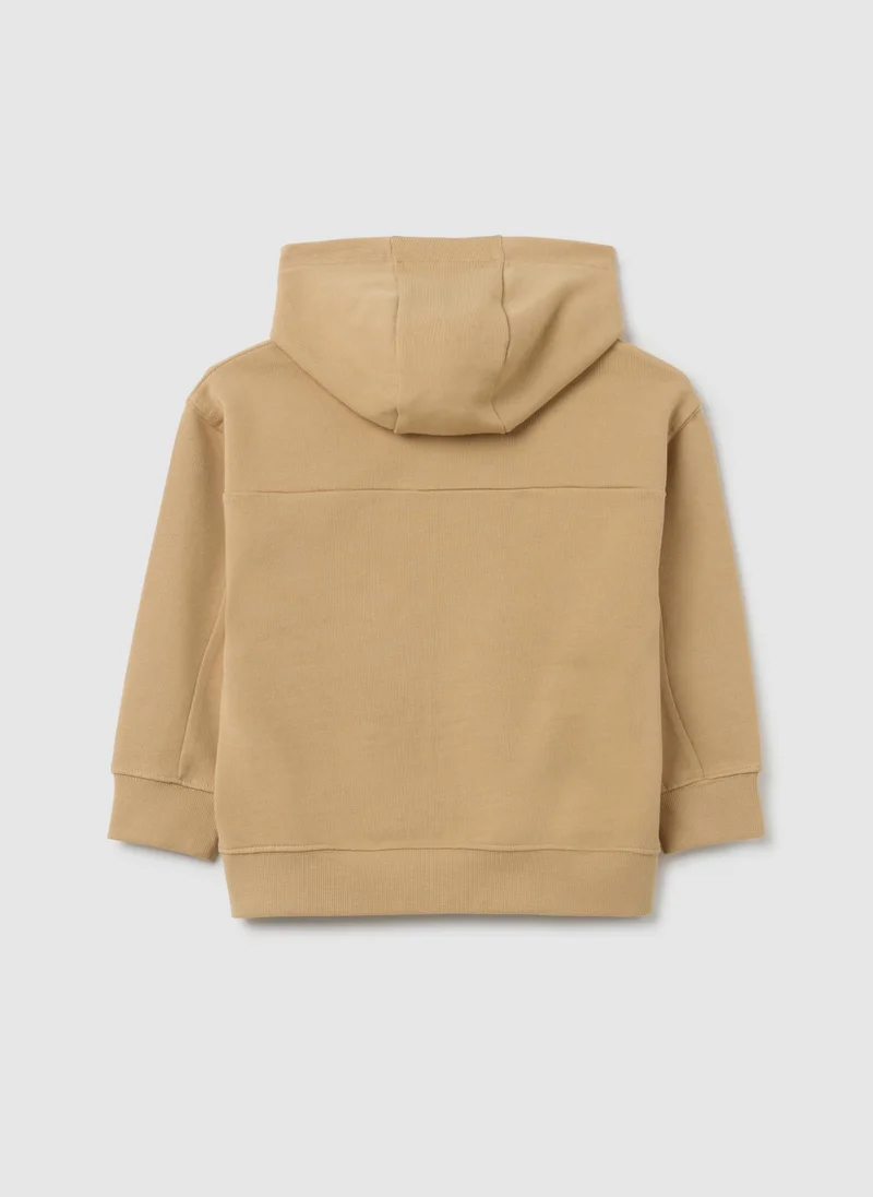 او في اس OVS Children'S Beige Pure Cotton Sweatshirt Regular Fit